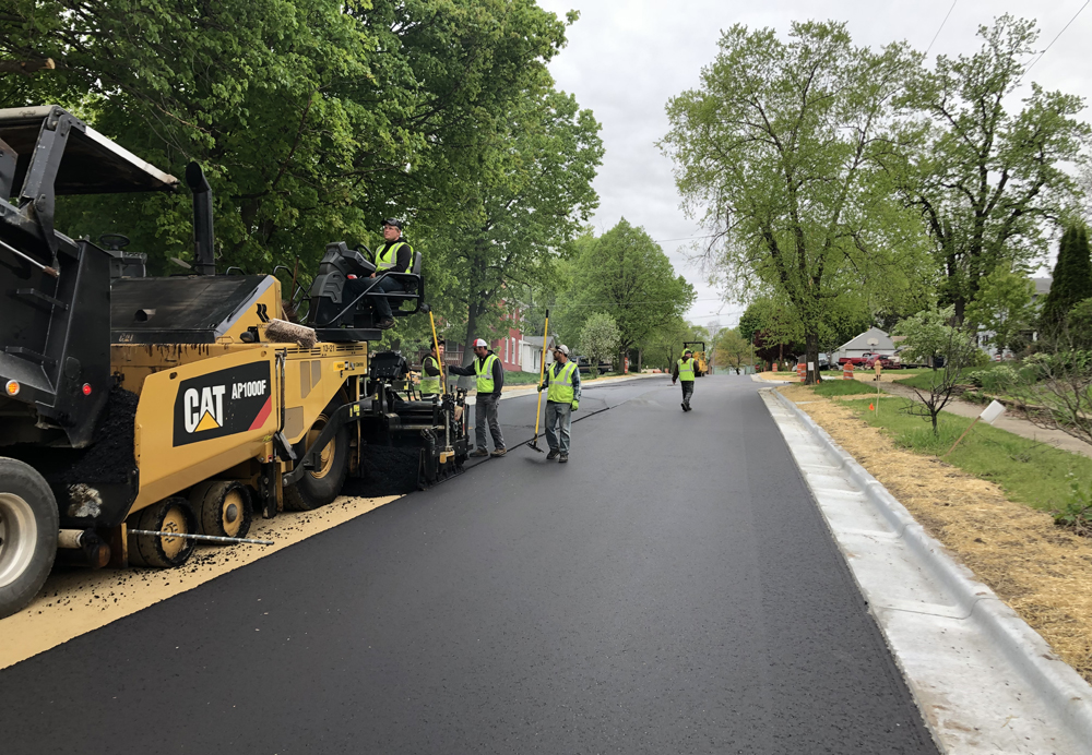 Road construction and recycled materials testing